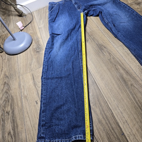 Vintage‎ Nautica Jeans Mens Blue Baggy Y2K Straight Medium Dark  32x34 - Picture 7 of 12